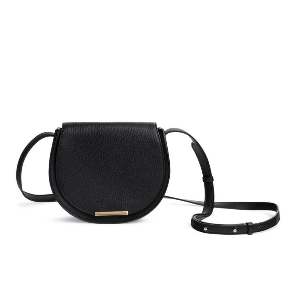 CUYANA Mini Saddle Bag CrossBody Black